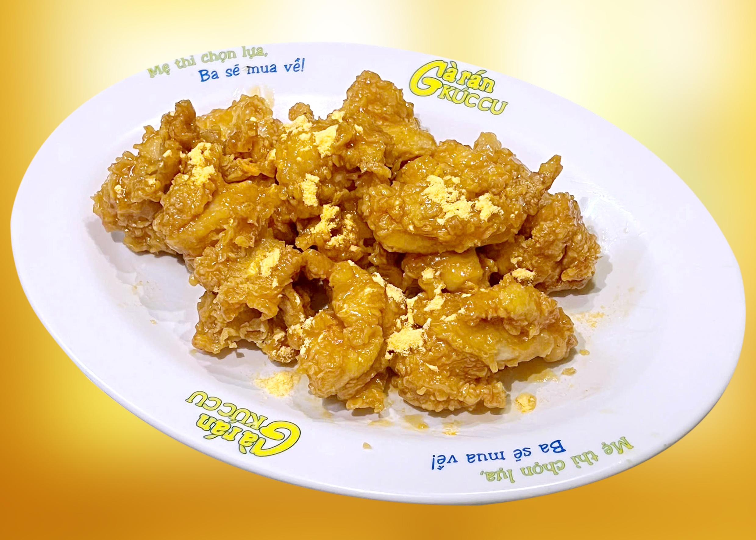 Gà không xương chiên xào sốt Mật ong Phô mai